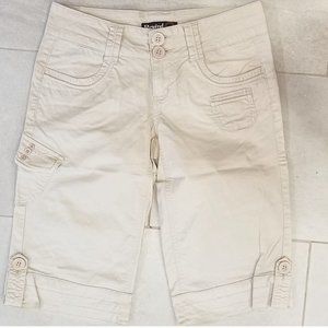 Rewind light khaki Bermuda shorts